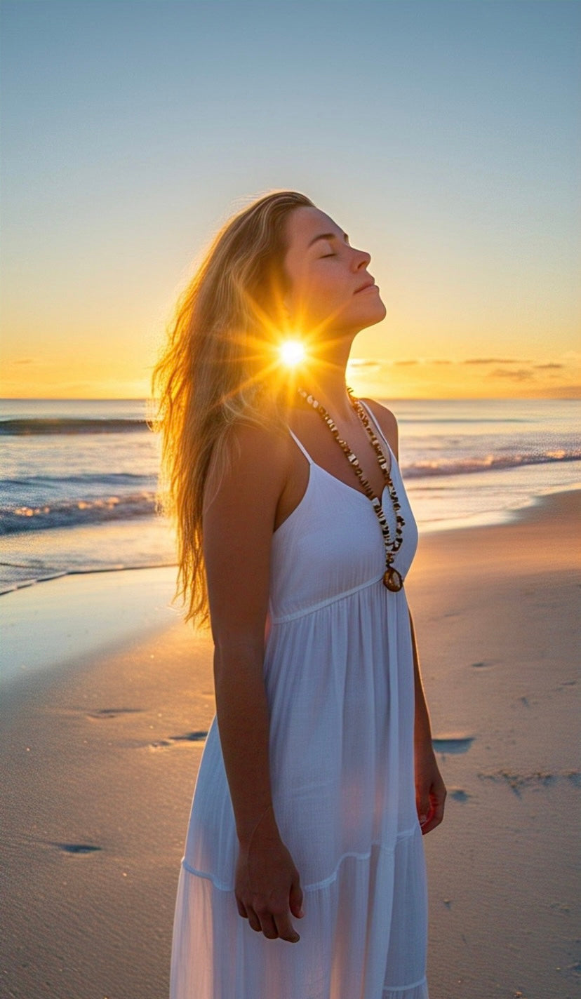 Absolutely gorgeous and super rare Sunrise Shell Necklace with AAA Gemstone or Pearl // Pick shell & stone // Wire wrapped jewelry // Handmade in Hawaii with love //