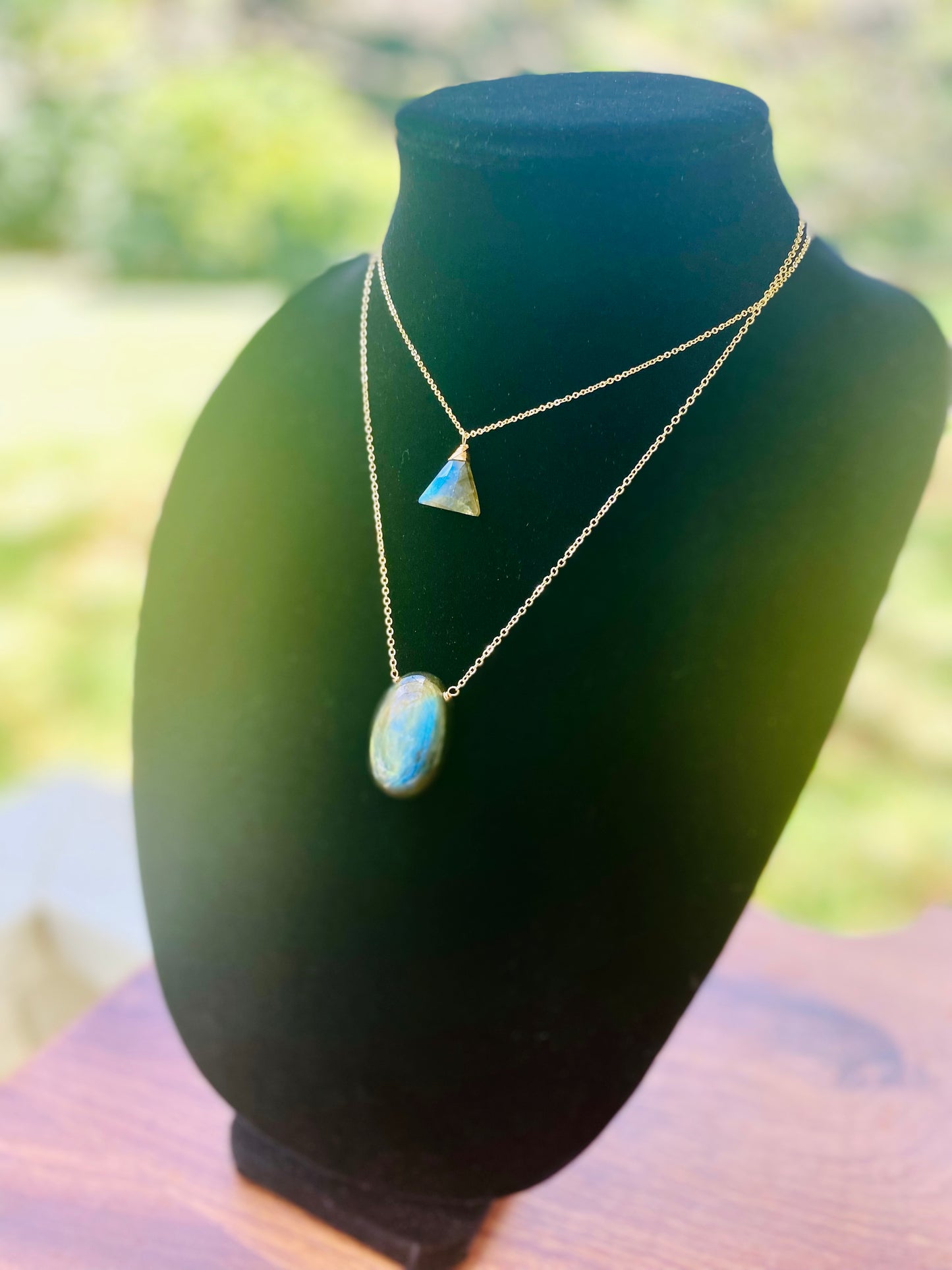 Gorgeous Large Labradorite Necklace // AAA flash quality Labradorite // Boho // Wire wrapped jewelry // Made in Hawaii with love //