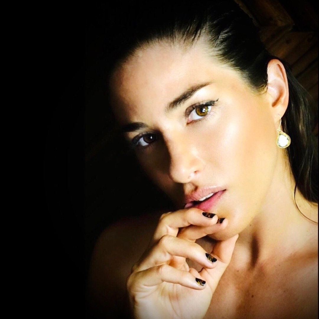 Gorgeous Ocean blue Topaz necklace & earrings // AAA gemstone light blue Topaz 24K electroplated bezels // Lovingly handmade in Hawaii //