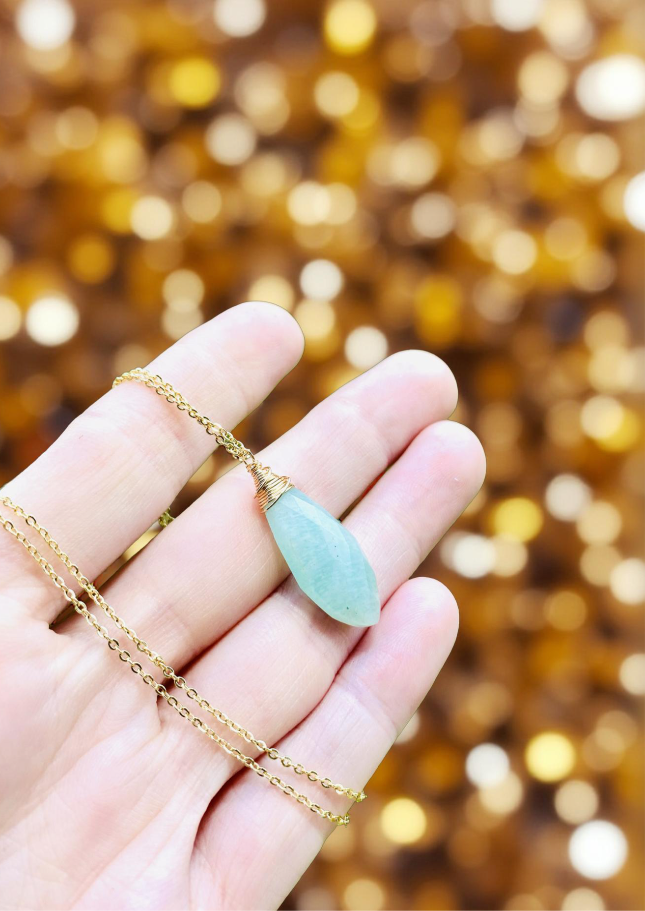 Marvelous ocean blue Amazonite necklace 🩵✨ Absolutely delightful semi precious gemstone necklace! Handmade in Hawaii with love! Very limited edition only a few available 🦋