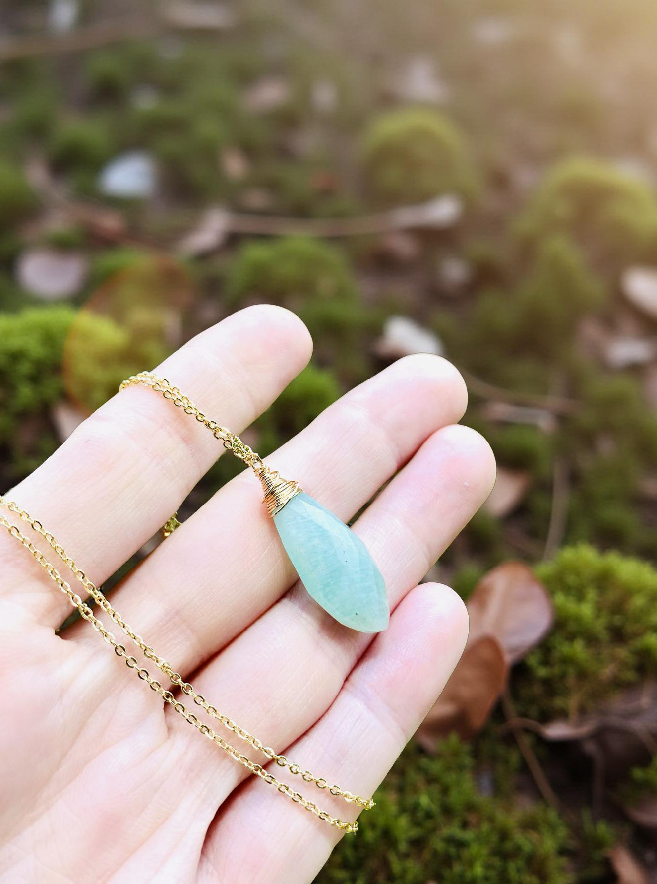 Marvelous ocean blue Amazonite necklace 🩵✨ Absolutely delightful semi precious gemstone necklace! Handmade in Hawaii with love! Very limited edition only a few available 🦋