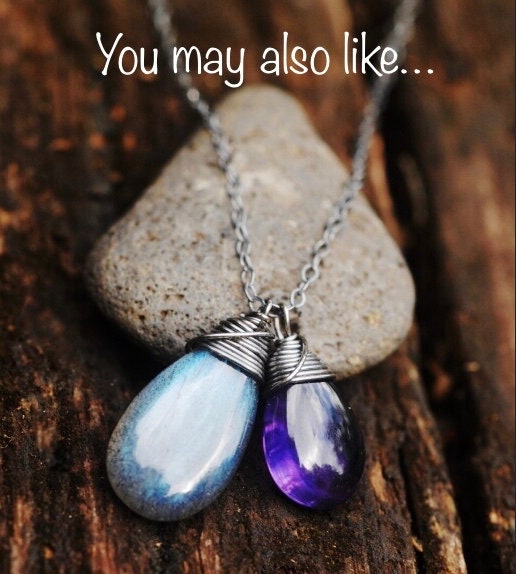 Stunning Labradorite, Moonstone and Amethyst necklace //  AMAZING Glowing & Sparkling VERY UNIQUE gemstones // Boho // Wire wrapped jewelry